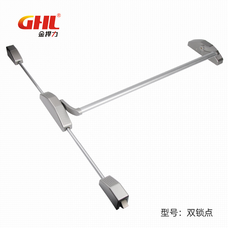 下壓式逃生門鎖 雙鎖點(diǎn) 烤漆 顏色可定制 金捍力